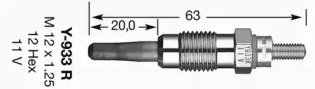 Свеча накаливания (NGK: 6136)